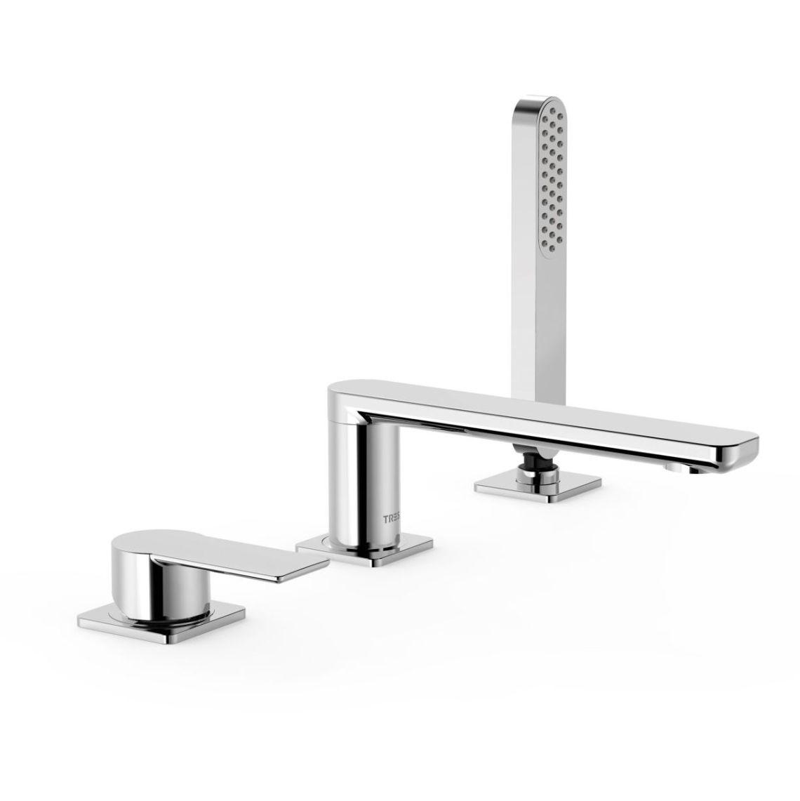 Смеситель на борт ванны Tres Loft 20016203 на три отверстия Хром (148650)