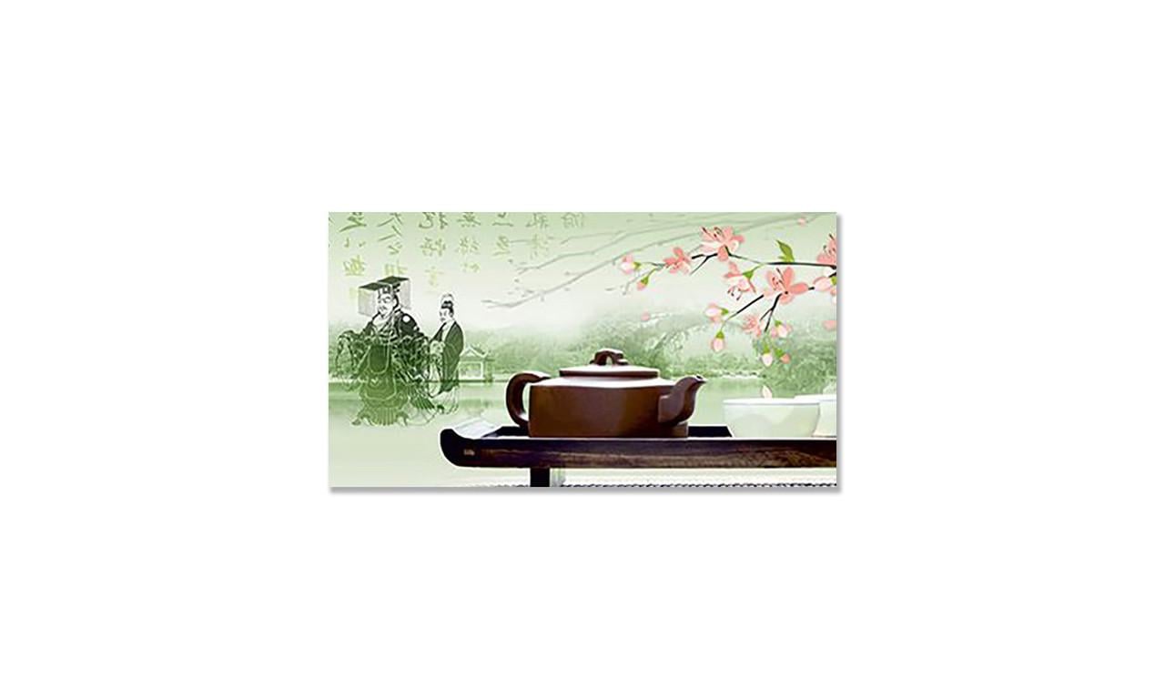 Наклейка виниловая на стол Zatarga Чай и Сакура 650х1200 мм (1304776330)