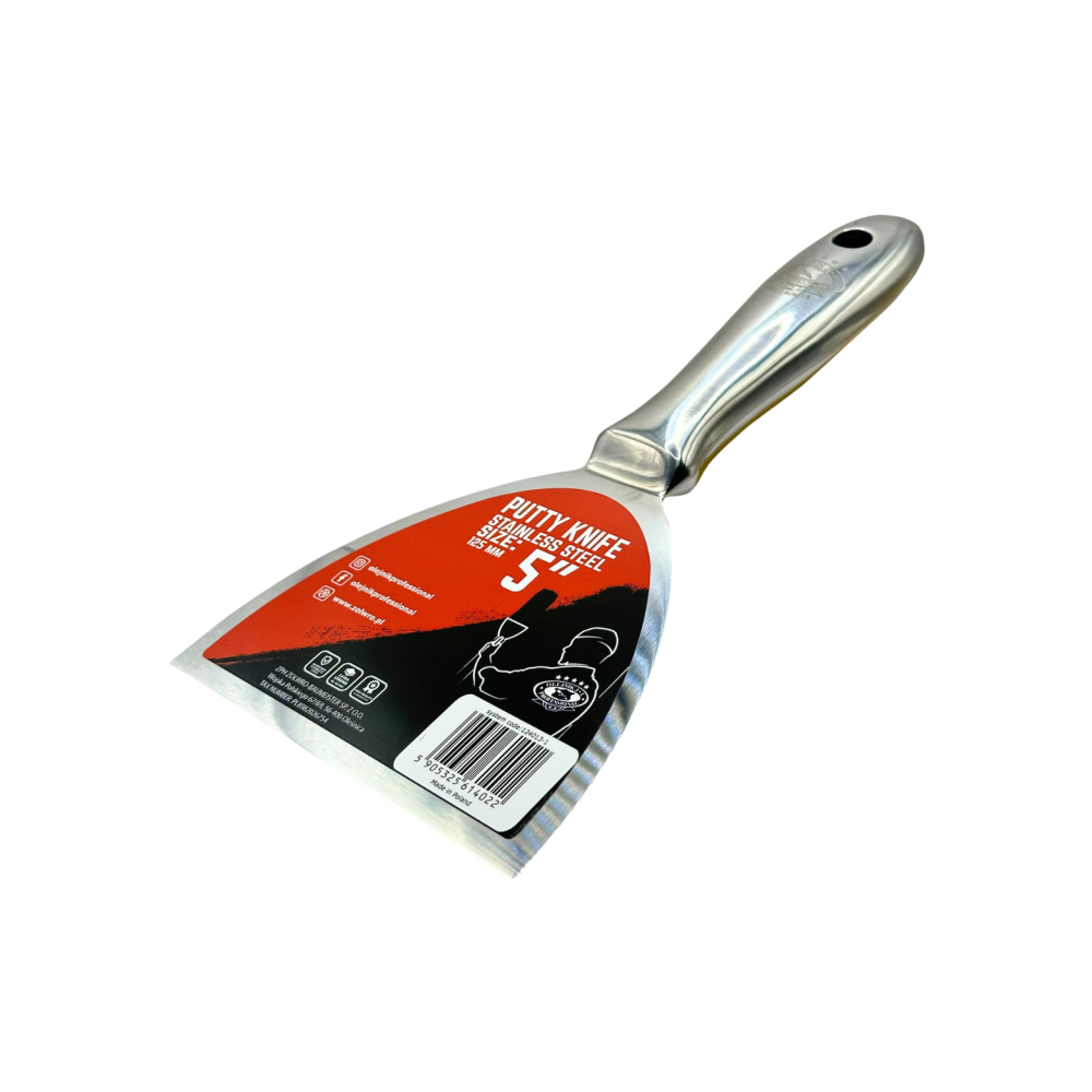 Шпатель Olejnik однокомпонентный из нержавеющей стали с эргономичной формой 125 мм (124013-1)