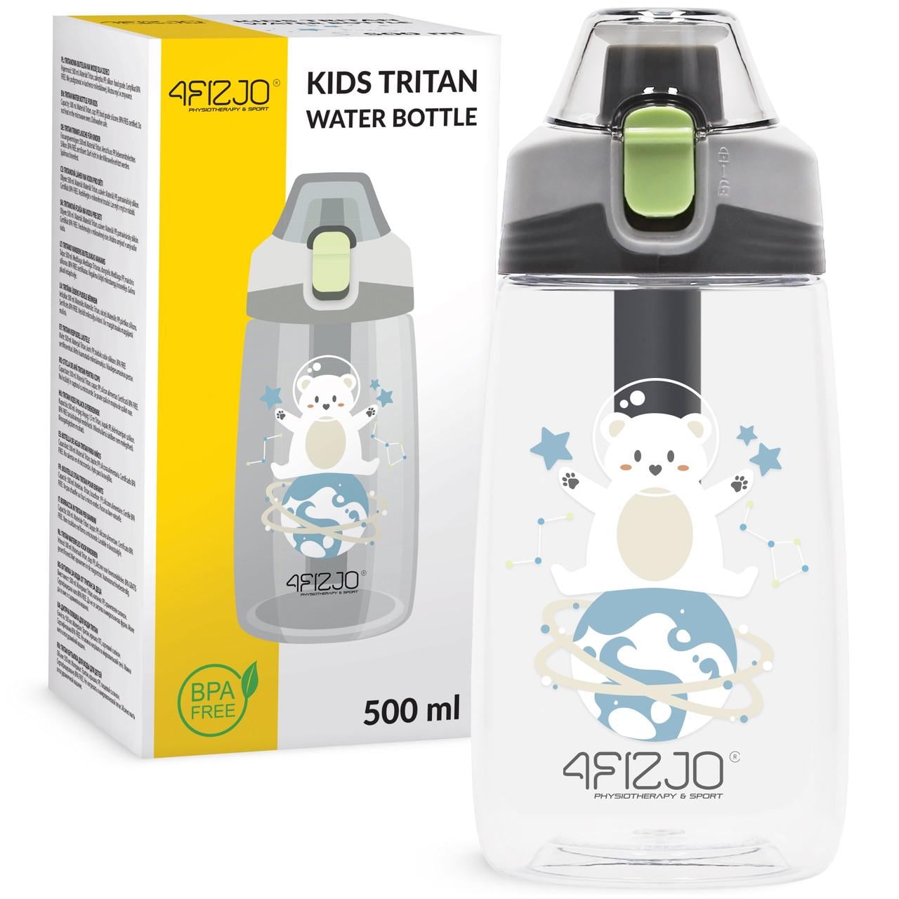 Пляшка для води дитяча 4fizjo 500 мл Mix (P-5905973403689)