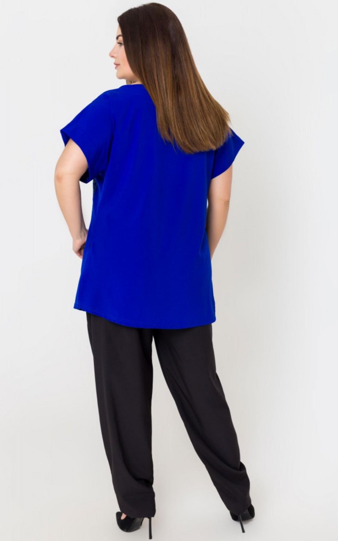 Блузка женская мелиса р. 58 Электрик (2288843976) - фото 3 Блузка женская мелиса р. 58 Электрик (2288843976) - фото 3