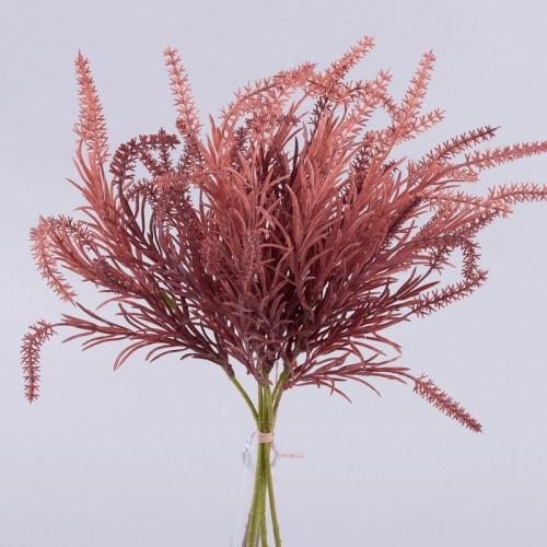 Искусственные цветы Букет зелени Пастельный микс Красный (5232-6)