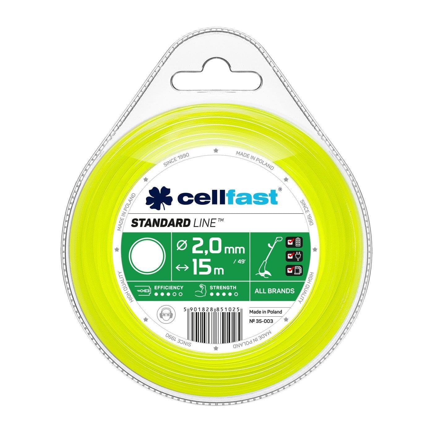 Леска для триммера Cellfast Круг 2 мм 15 м (35-003)