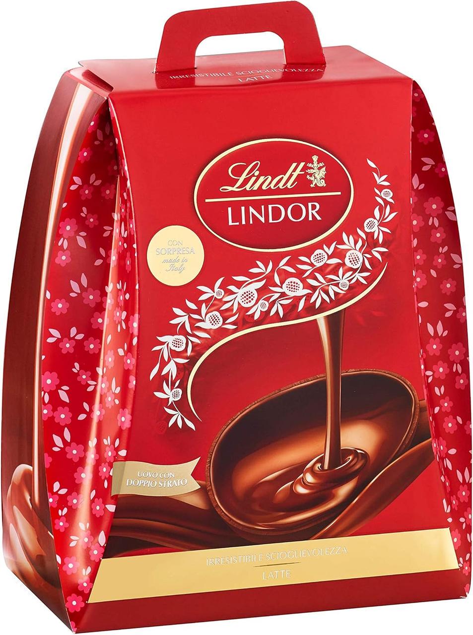 Пасхальне шоколадне яйце з прикрасою Lindt Lindor Uova di Pasqua Cioccolato al Latte 360 г (2555795430)