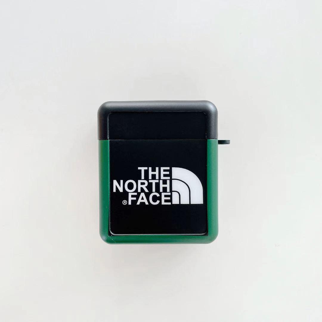 Чехол для Apple Airpods 1/2 The North Face Черно-зеленый