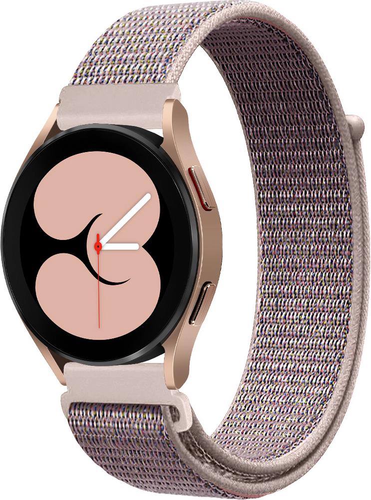 Ремінець нейлоновий Sport Loop для Galaxy Watch 4 40 мм Grey/Pink (25451-06) Ремінець нейлоновий Sport Loop для Galaxy Watch 4 40 мм Grey/Pink (25451-06)