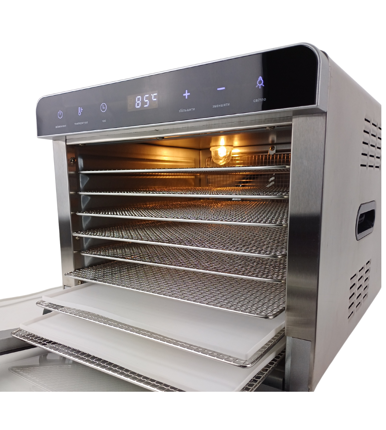 Дегідратор професійний Tekhniko DH-08D-SS на 8 лотків (14083873) - фото 2 Дегідратор професійний Tekhniko DH-08D-SS на 8 лотків (14083873) - фото 2