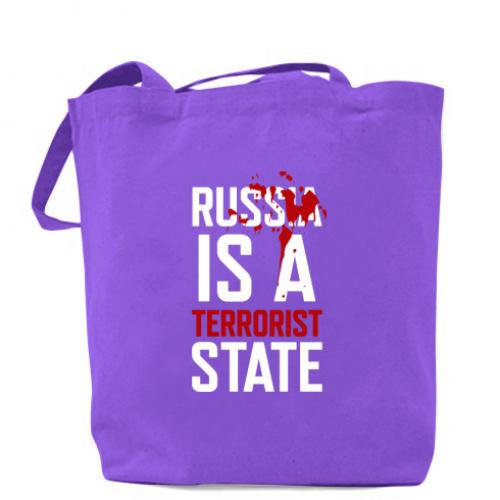 Шопер Russia is a terrorist state 41х37 см Фиолетовый (11042251-15-167791)