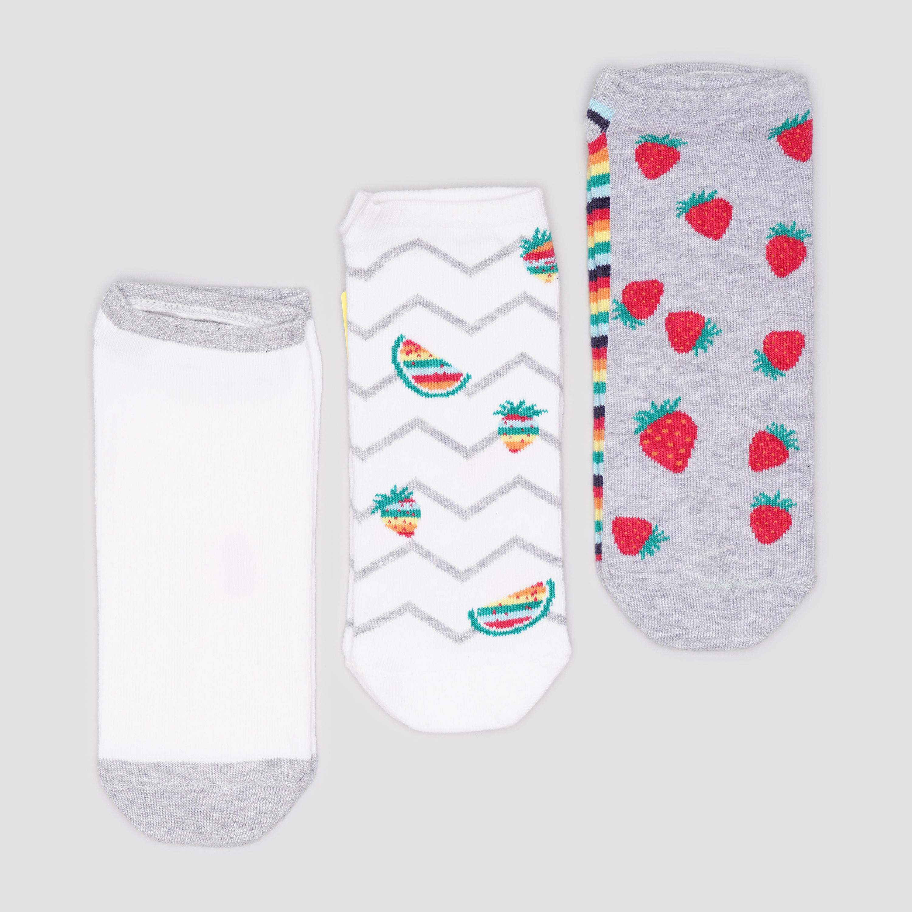 Шкарпетки C&A р. 39-42 3 пари Біло-сірий (30097393938)