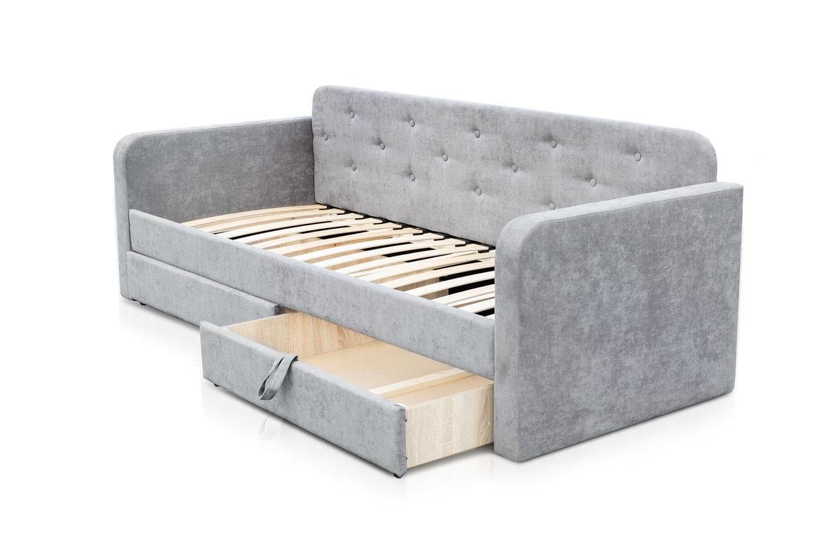 Кровать Малибу Микс Мебель Аляска 05 800х2000 мм Серый (А0058921) - фото 2 Кровать Малибу Микс Мебель Аляска 05 800х2000 мм Серый (А0058921) - фото 2