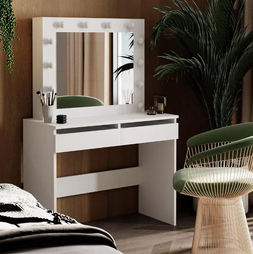 Столик туалетний LofTerno Head Malta 940х430х1400 Білий діамант (TB32010100000) - фото 5