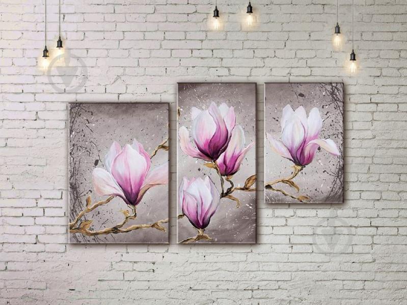 Модульная картина акрилом сакура ArtStar MHM17_3_186 размер 60 х 100 см