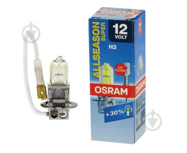 Автолампа OSRAM H3 64151ALS All Season Super 55W 12V PK22S 10X10X1