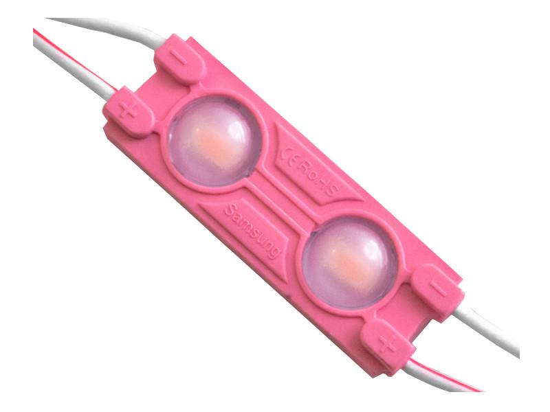 Светодиодный модуль SMD5730 2 LED 12В 0.72Вт IP65 розовый (3171)