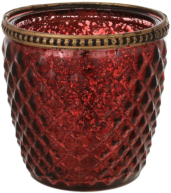 Подсвечник стеклянный Antique 9,5 см Античный пурпур Подсвечник стеклянный Antique 9,5 см Античный пурпур