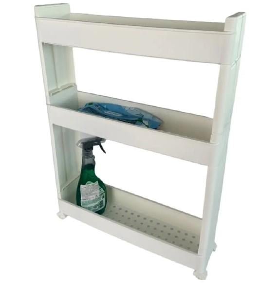 Этажерка-органайзер Motek SR-03 трехъярусная на колесах (51903)