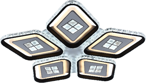 Люстра светодиодная Sirius C7054/5B WH BK 270W  (000035231)