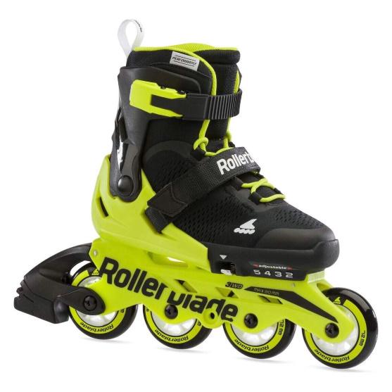 Ролики дитячі Rollerblade Microblade 2021 Black/Neon Yellow (Аopt.roliki18)
