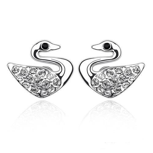 Серьги с кристаллами Сваровски Showfay 0111704 Белый/Прозрачный