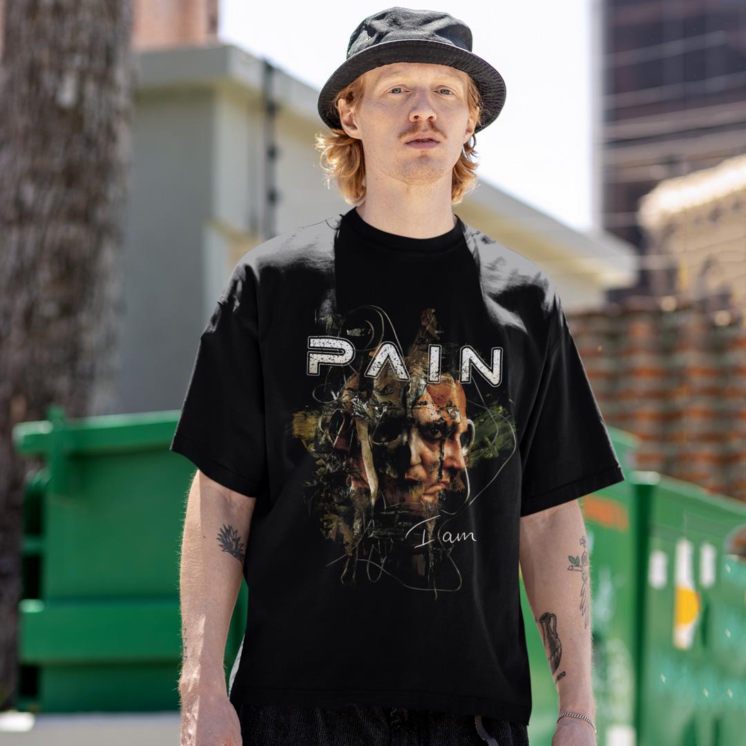 Футболка унисекс Pain I am M Черный (0000010960) Футболка унисекс Pain I am M Черный (0000010960)