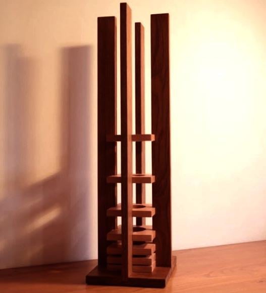Светильник напольный из дерева Лонок Савоярди (НПС-003615)