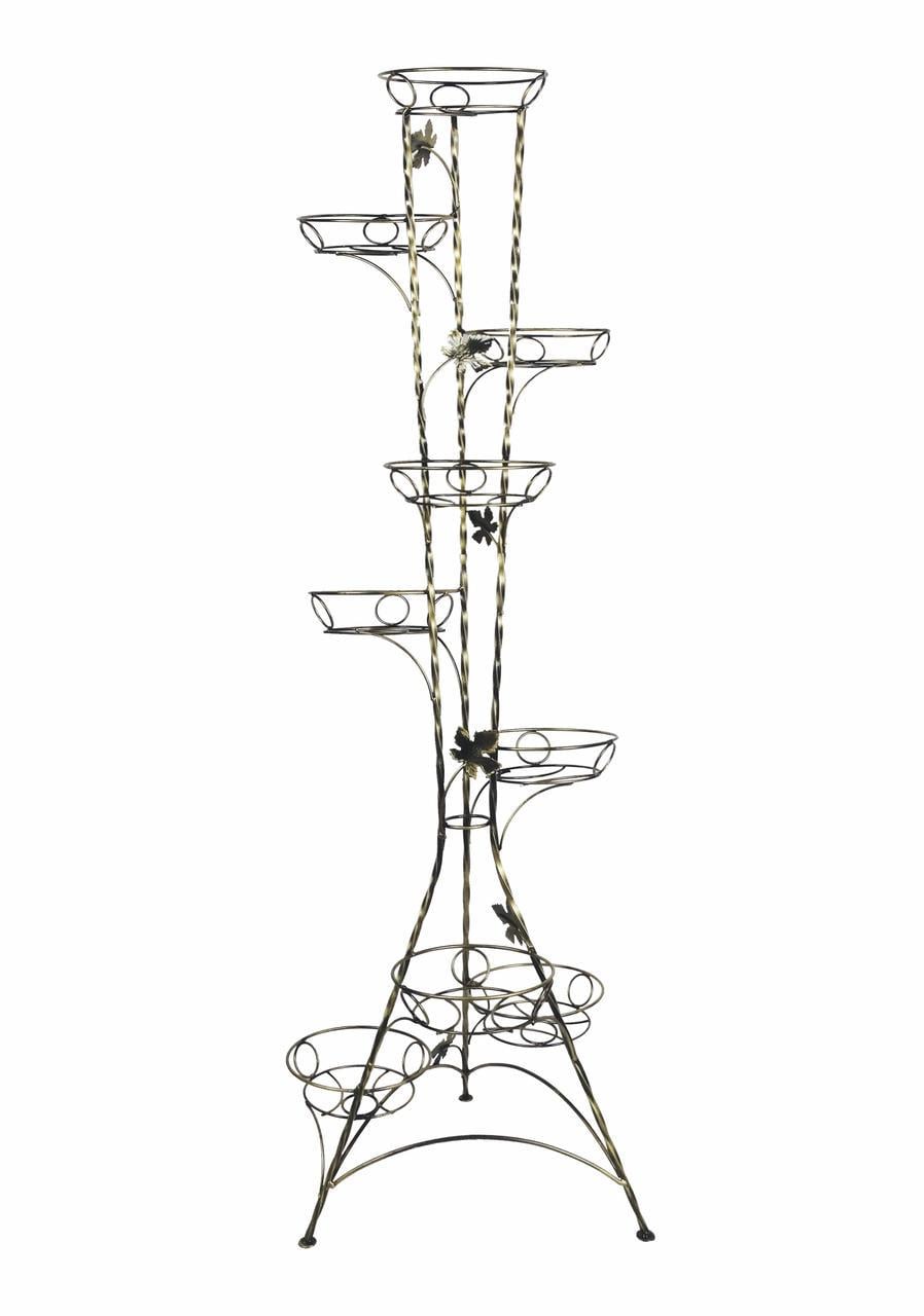 Подставка для цветов Хатинка Башня витая кованая на 9 вазонов 173 см (CNT00011580)