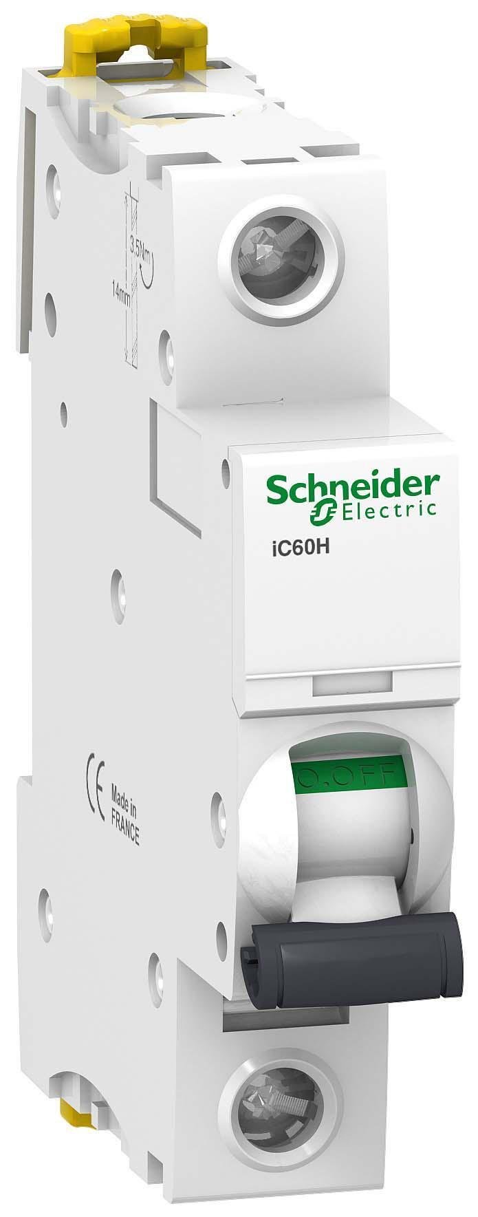 Автоматичний вимикач Schneider Electric Acti9 iC60H 1P 6A 10кА C (A9F89106) - фото 1