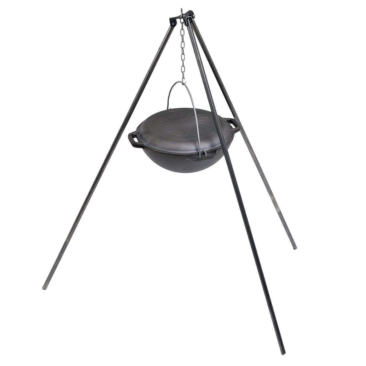 Казан чавунний азіатський Brizoll 4 л з кришкою-сковородою і триногою Казан чавунний азіатський Brizoll 4 л з кришкою-сковородою і триногою