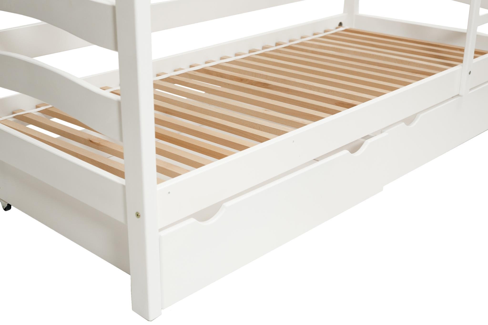 Ліжко підліткове двоярусне Goydalka Tokyo з шухлядою 190x80 см Білий - фото 4 Ліжко підліткове двоярусне Goydalka Tokyo з шухлядою 190x80 см Білий - фото 4