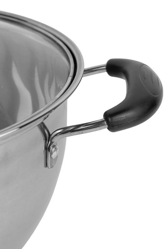 Набор кастрюль Ofenbach Hamburg из нержавеющей стали со стеклянными крышками 1/1,5/2/3/4 л - фото 5