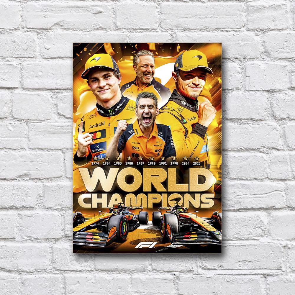 Постер деревянный McLaren 2025 210х297 мм (29514518)