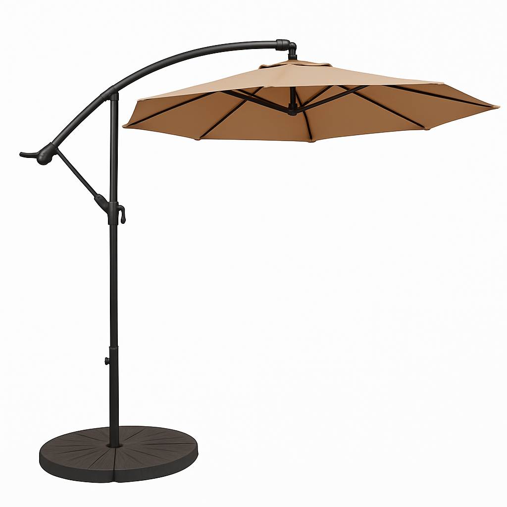 Садова парасолька WCG з поліестеру 160G сталевою рамою регульований кут нахилу з чохлом 3 м Бежевий (W-7011BE1) - фото 5 Садова парасолька WCG з поліестеру 160G сталевою рамою регульований кут нахилу з чохлом 3 м Бежевий (W-7011BE1) - фото 5