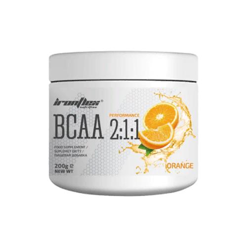 Аминокислота BCAA для спорта IronFlex BCAA Performance 2-1-1 200 г 40 порций Orange