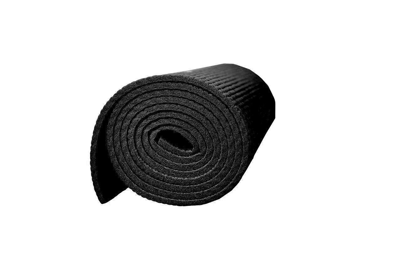 Килимок для йоги та фітнесу PowerPlay 4010 PVC Yoga Mat 173x61x0,6 см Чорний - фото 3