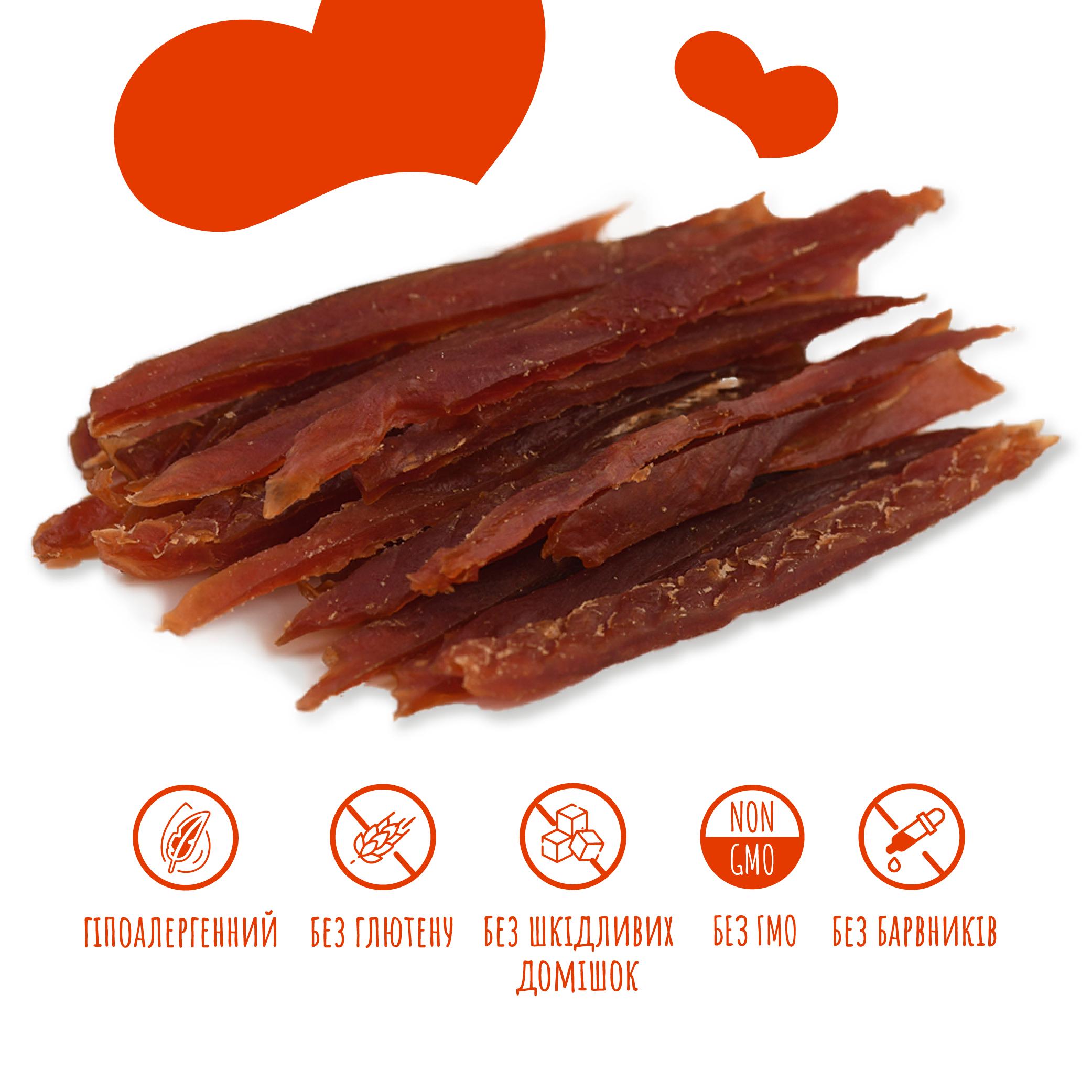 Ласощі для собак MAVSY Soft Duck Slice for dogs Качка по-пекінські 100 г (13501976) - фото 3 Ласощі для собак MAVSY Soft Duck Slice for dogs Качка по-пекінські 100 г (13501976) - фото 3