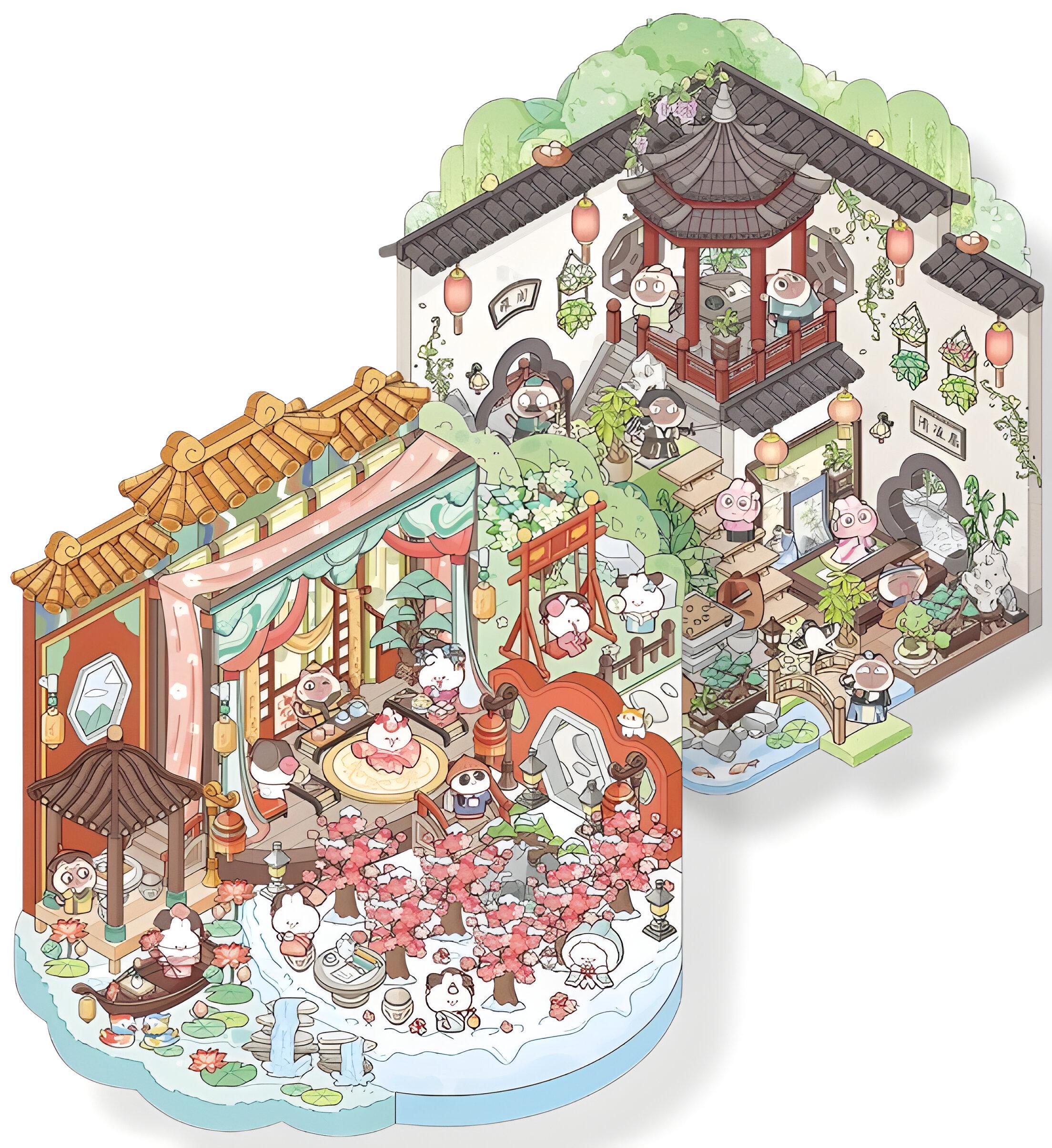 Набір 3D наклейок 2в1 румбокс різні кольори багаторазові (25-89)