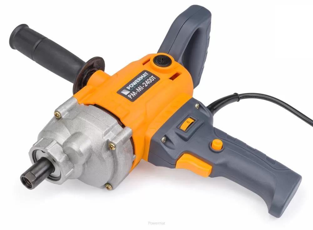 Дрель-миксер для строительных смесей Powermat PM-MI-2400T 2507747691 2400 Вт 0–900 об/мин (2507747691) - фото 3 Дрель-миксер для строительных смесей Powermat PM-MI-2400T 2507747691 2400 Вт 0–900 об/мин (2507747691) - фото 3