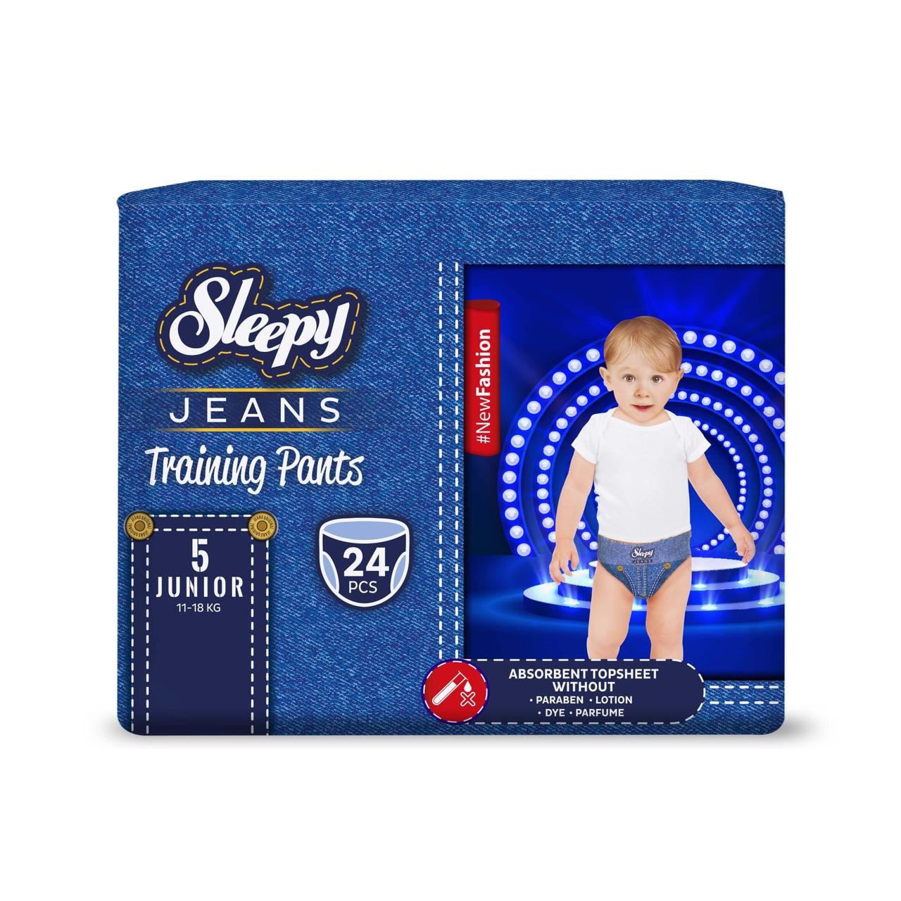 Підгузки-трусики дитячі Sleepy Jeans junior 5 11-18 кг 24 шт. (000005902)