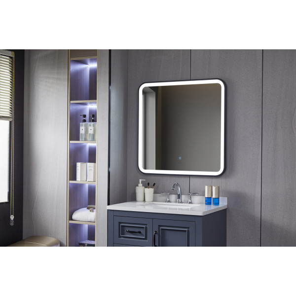 Зеркало для ванной комнаты квадратное Insana с LED-подсветкой 282V 70х70 см (А0053340)