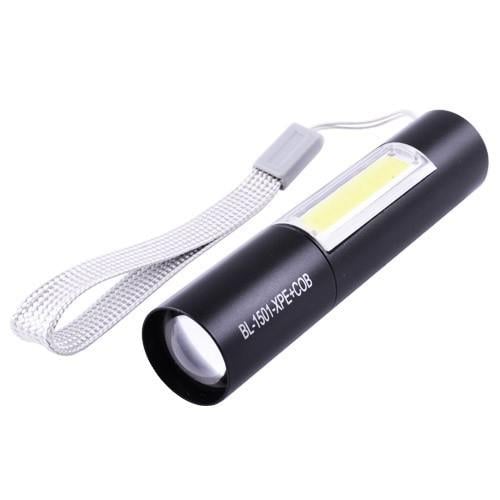 Фонарь ручной Bailong 1501 XPE COB боковая подсветка/USB зарядка