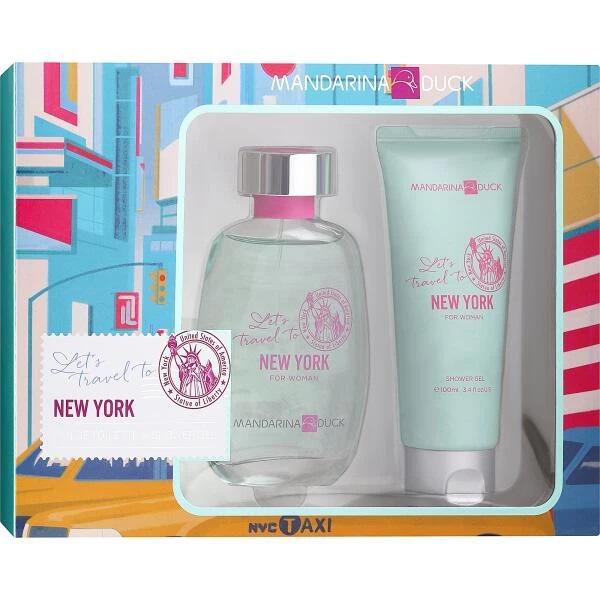 Туалетная вода для женщин Mandarina Duck Let's Travel To New York 100 мл с гелем для душа 100 мл (3845)