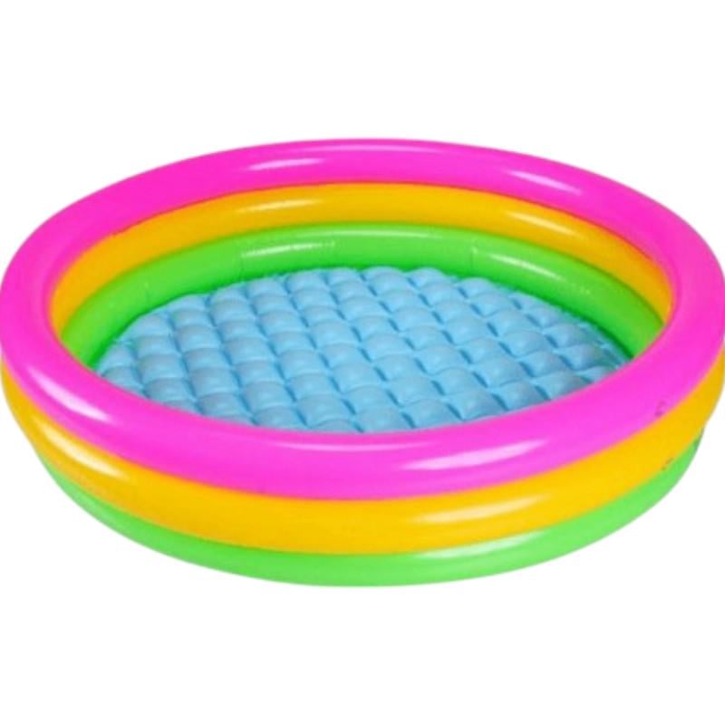 Басейн дитячий Intex надувний 51 л 86х25 см Різнокольоровий (58924NP)