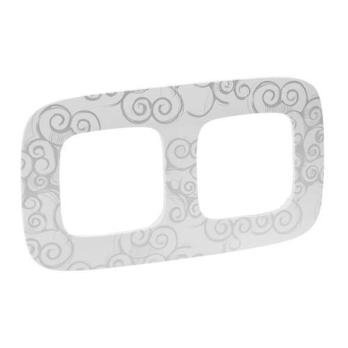 Рамка двухместная Legrand Valena Allure Нарцисс/Хром (754342)