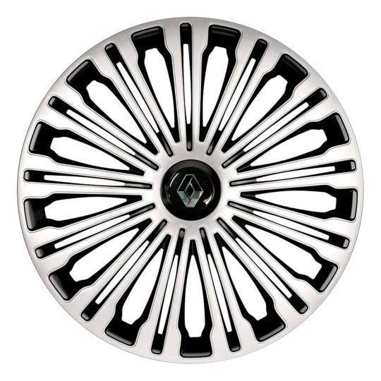 Ковпаки для коліс 4 Racing Volante Silver/Black R16 з логотипом Renault 4 шт. Ковпаки для коліс 4 Racing Volante Silver/Black R16 з логотипом Renault 4 шт.