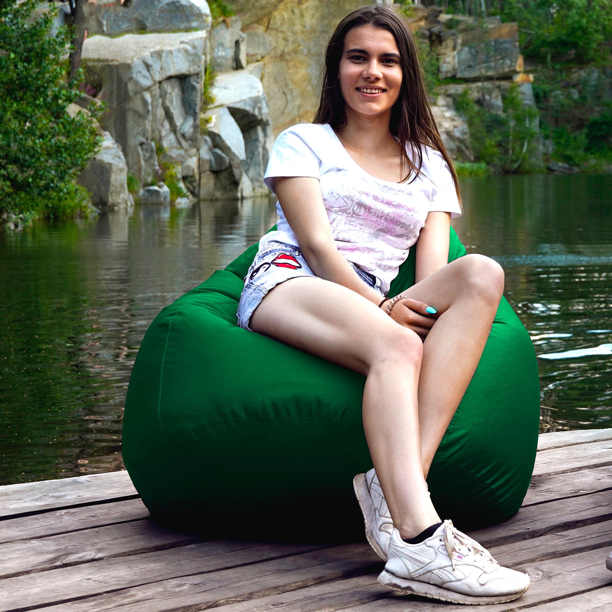 Кресло-мешок iQmebel Груша стандарт+ оксфорд Зеленый - фото 4 Кресло-мешок iQmebel Груша стандарт+ оксфорд Зеленый - фото 4