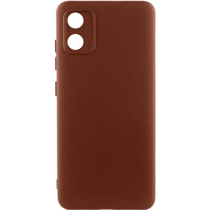 Протиударний чохол Silicone Cover Lakshmi Full Camera (AA) для Motorola Moto E13 Коричневый / Brown