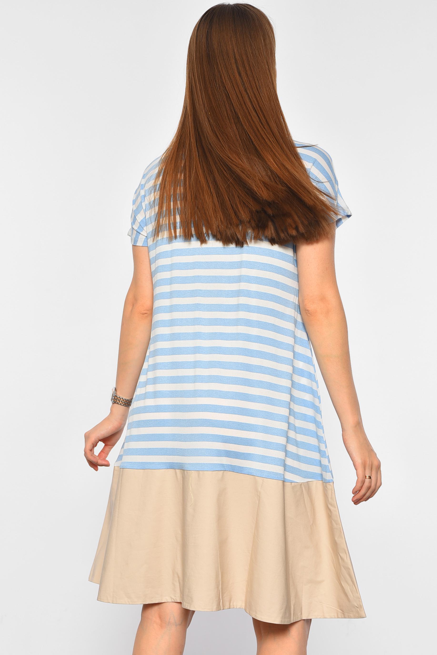 Платье женское р. 46 Голубой (187962) - фото 3 Платье женское р. 46 Голубой (187962) - фото 3