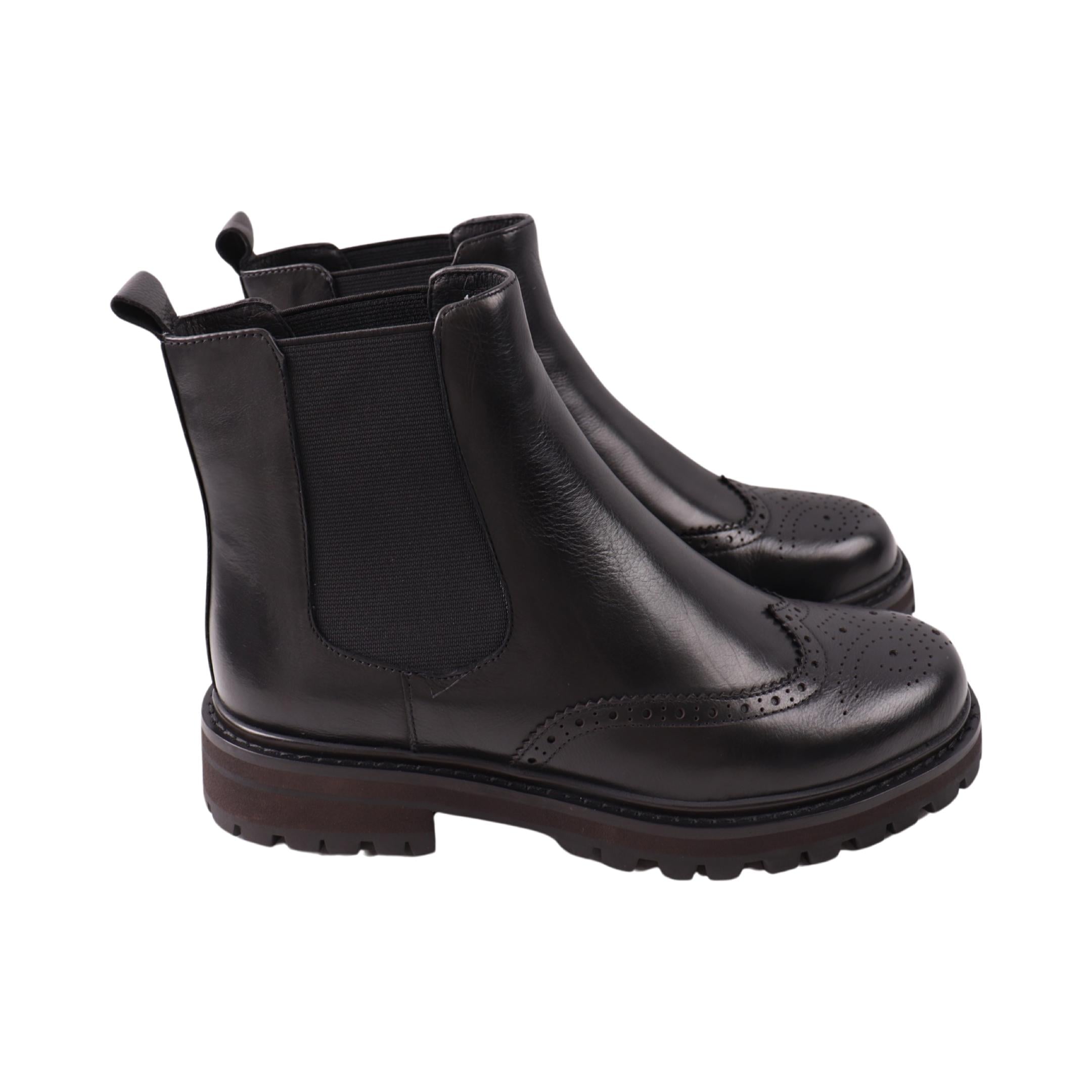 Ботинки женские Djovannia 62-24ZHC натуральная кожа р. 38 Черный (29183276)