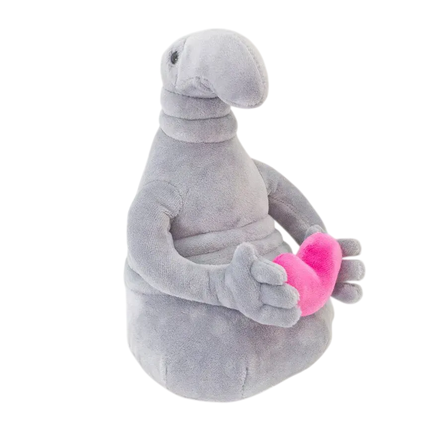 Мягкая игрушка Weber Toys Почекун с сердцем из плюша 21 см Серый (150-98-WT408)