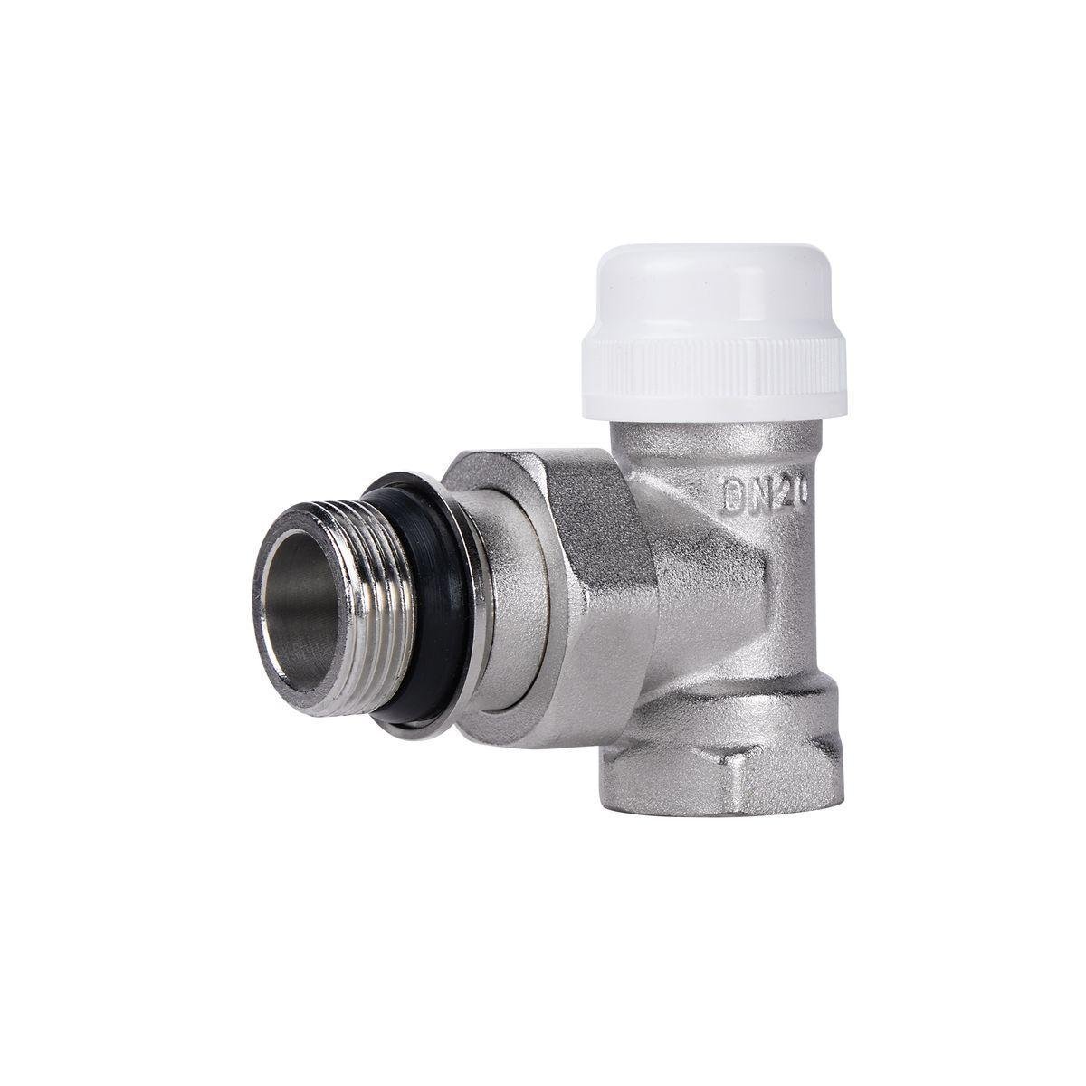 Кран термостатический SD Plus 3/4" ВЗ с антитечкой для радиатора угловой